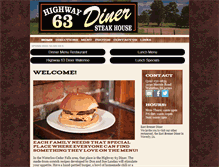 Tablet Screenshot of highway63diner.com